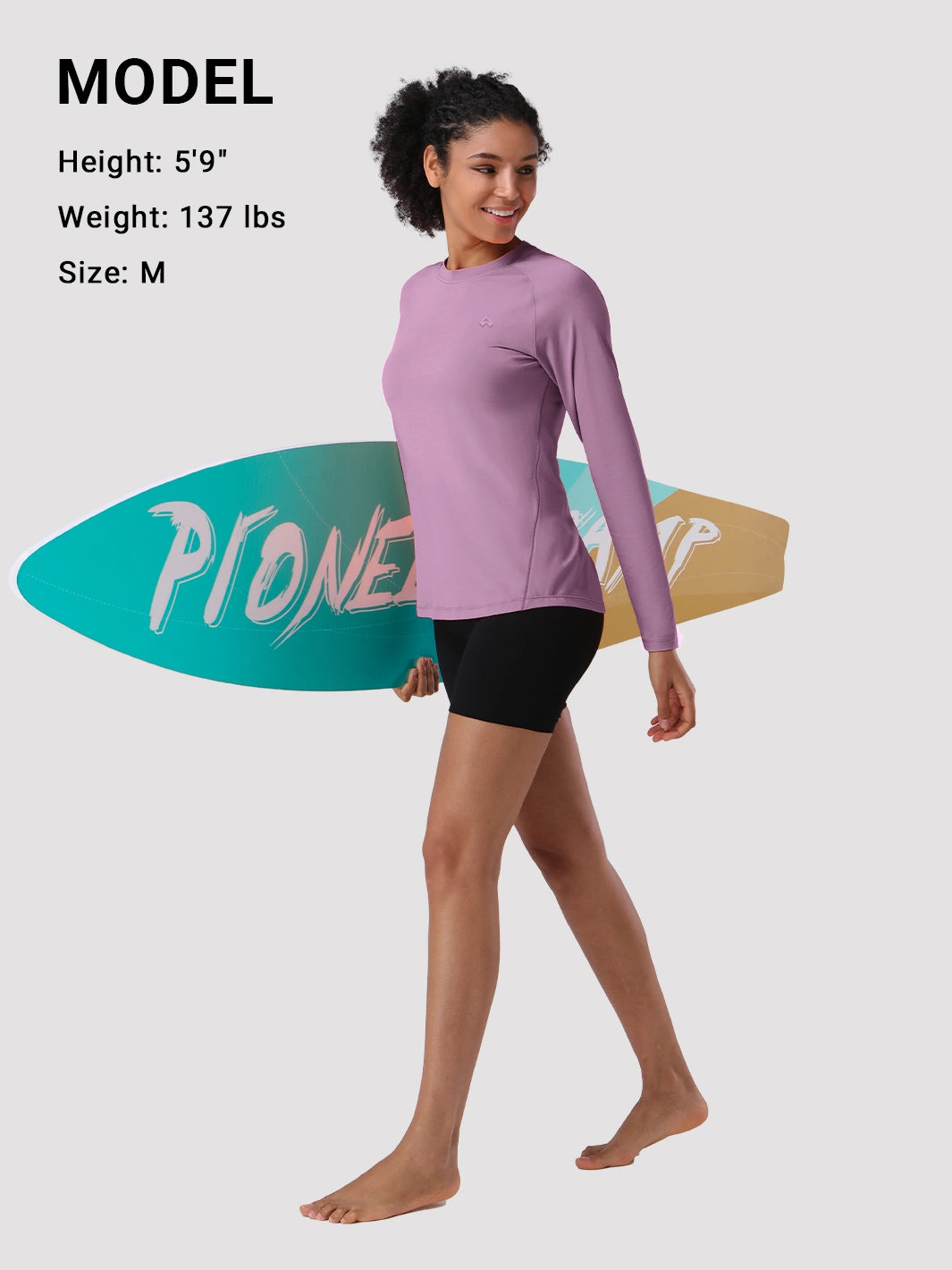 Damen UPF 50+ Langarm-Sonnenschutzshirt