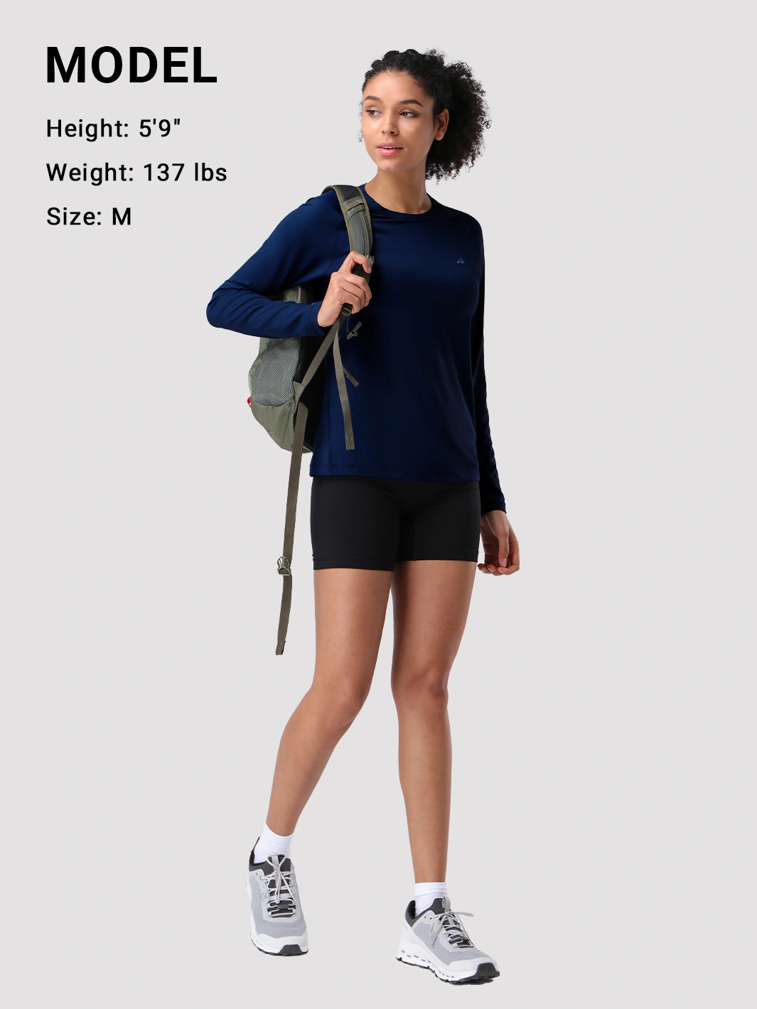 Damen UPF 50+ Langarm-Sonnenschutzshirt