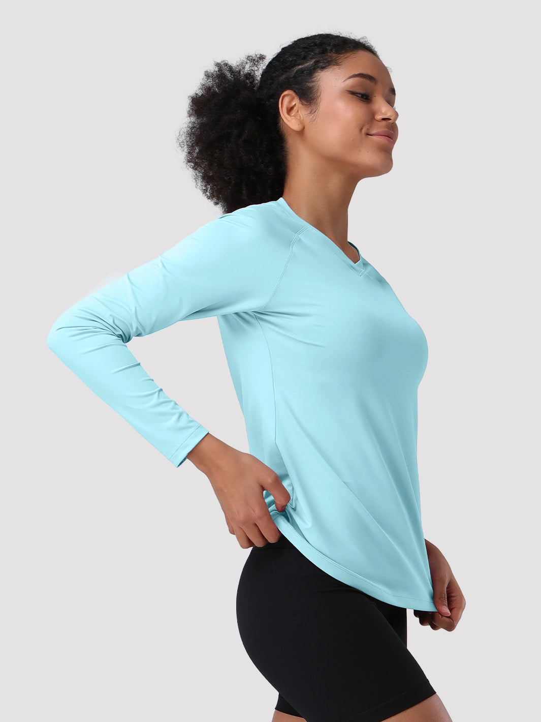 Damen UPF 50+ Schnelltrocknendes Langarmshirt