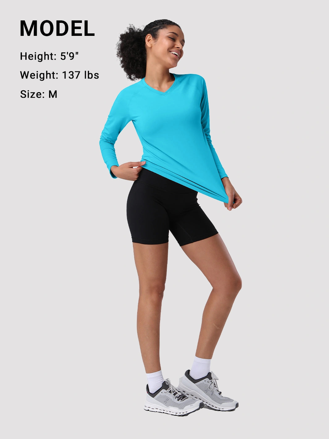 Damen UPF 50+ Schnelltrocknendes Langarmshirt