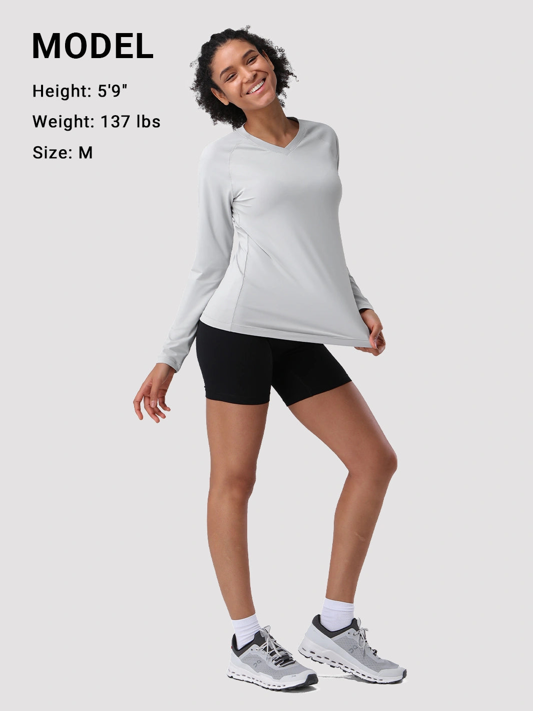 Damen UPF 50+ Schnelltrocknendes Langarmshirt