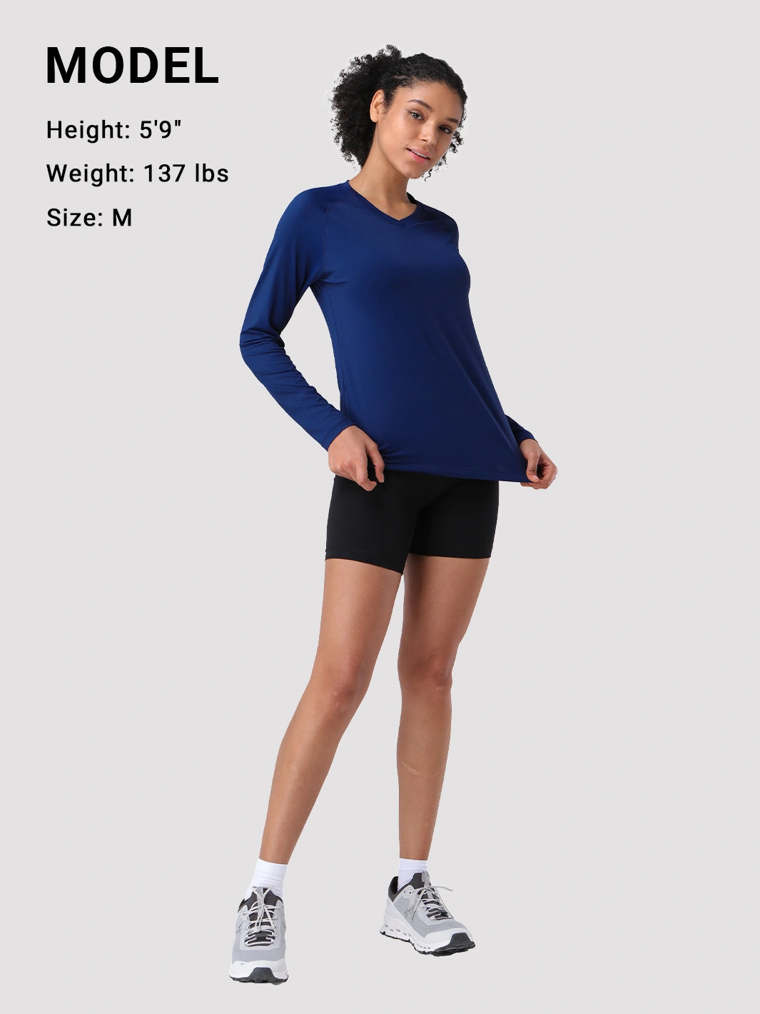 Damen UPF 50+ Schnelltrocknendes Langarmshirt