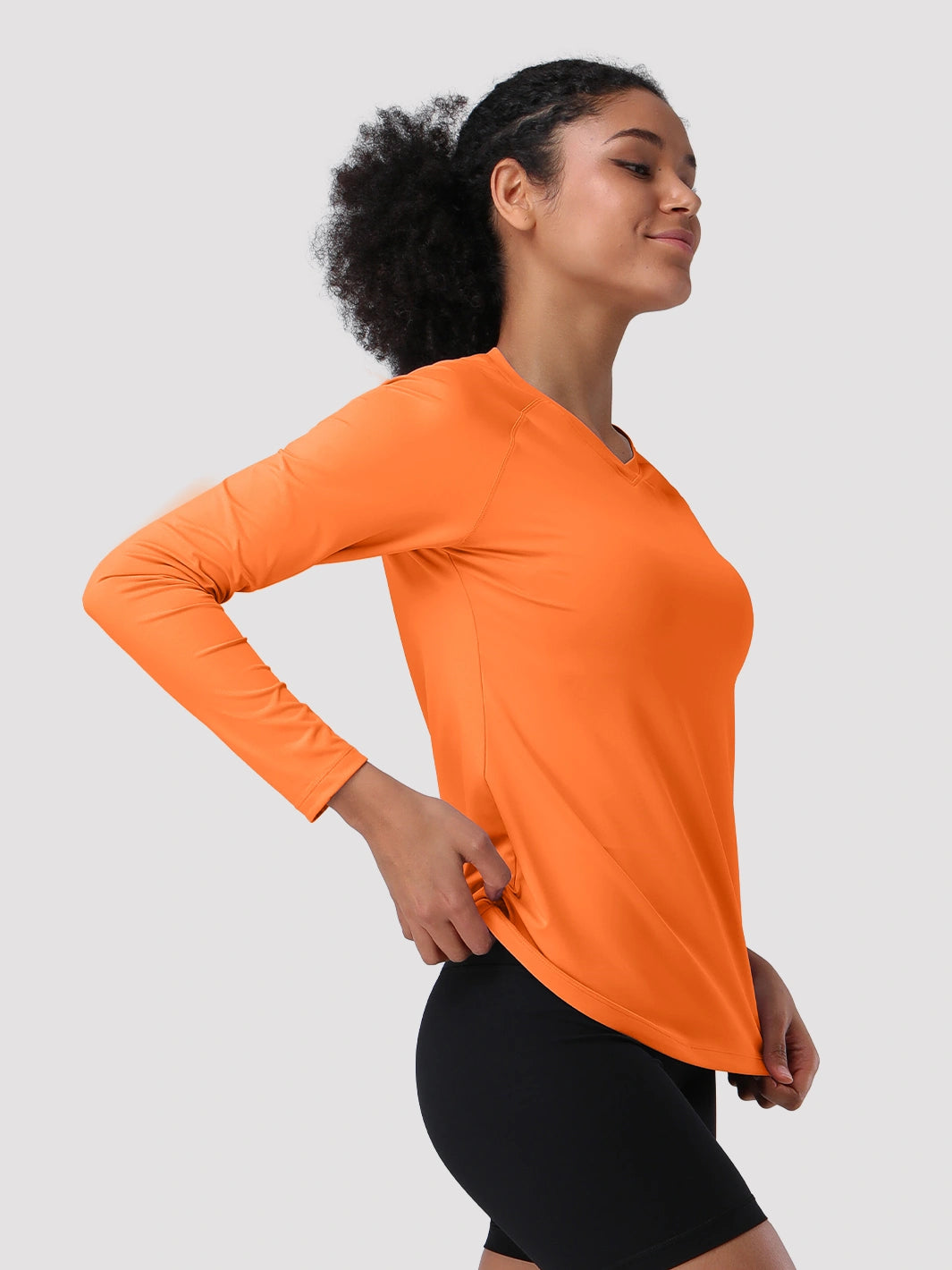 Damen UPF 50+ Schnelltrocknendes Langarmshirt