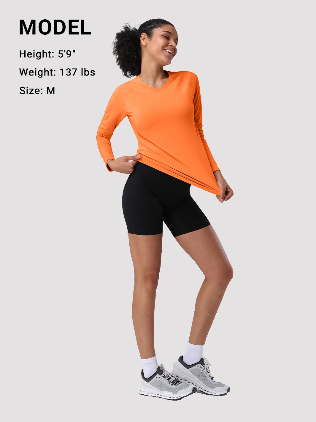 Damen UPF 50+ Schnelltrocknendes Langarmshirt