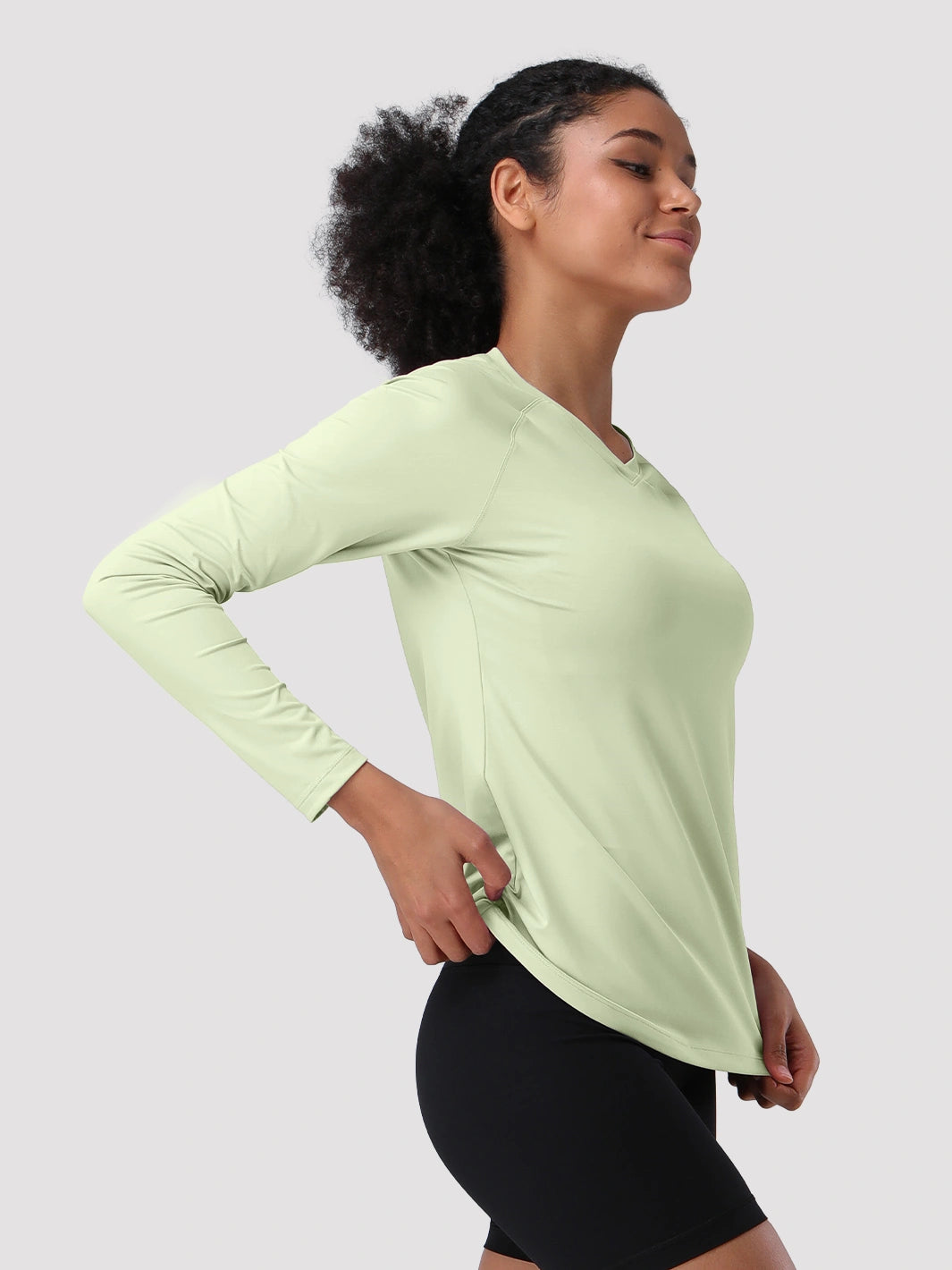 Damen UPF 50+ Schnelltrocknendes Langarmshirt