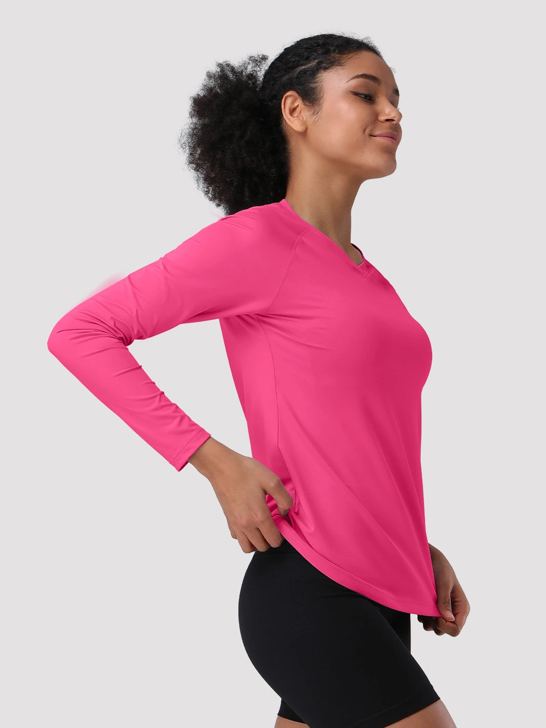 Damen UPF 50+ Schnelltrocknendes Langarmshirt