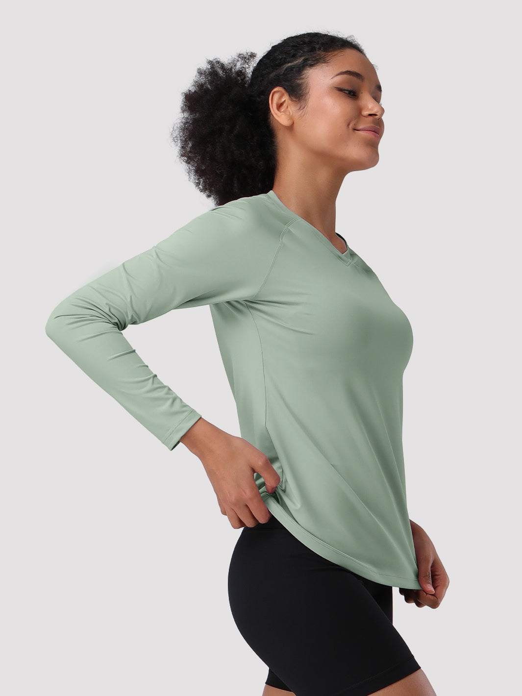 Damen UPF 50+ Schnelltrocknendes Langarmshirt