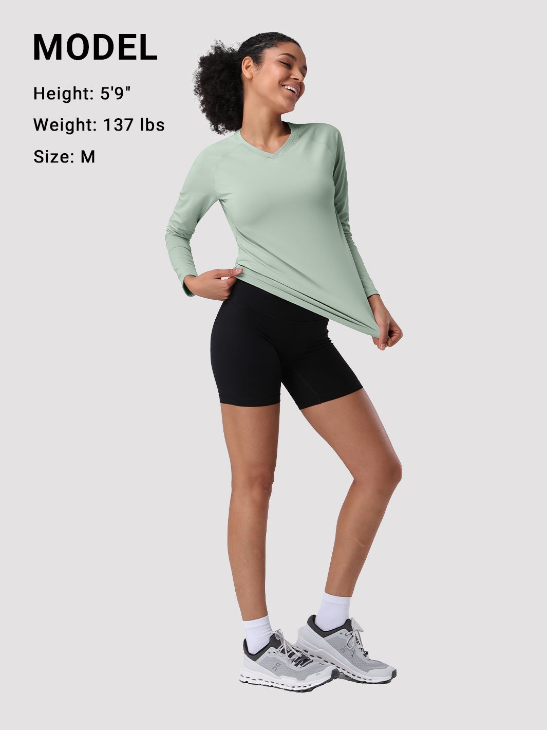 Damen UPF 50+ Schnelltrocknendes Langarmshirt