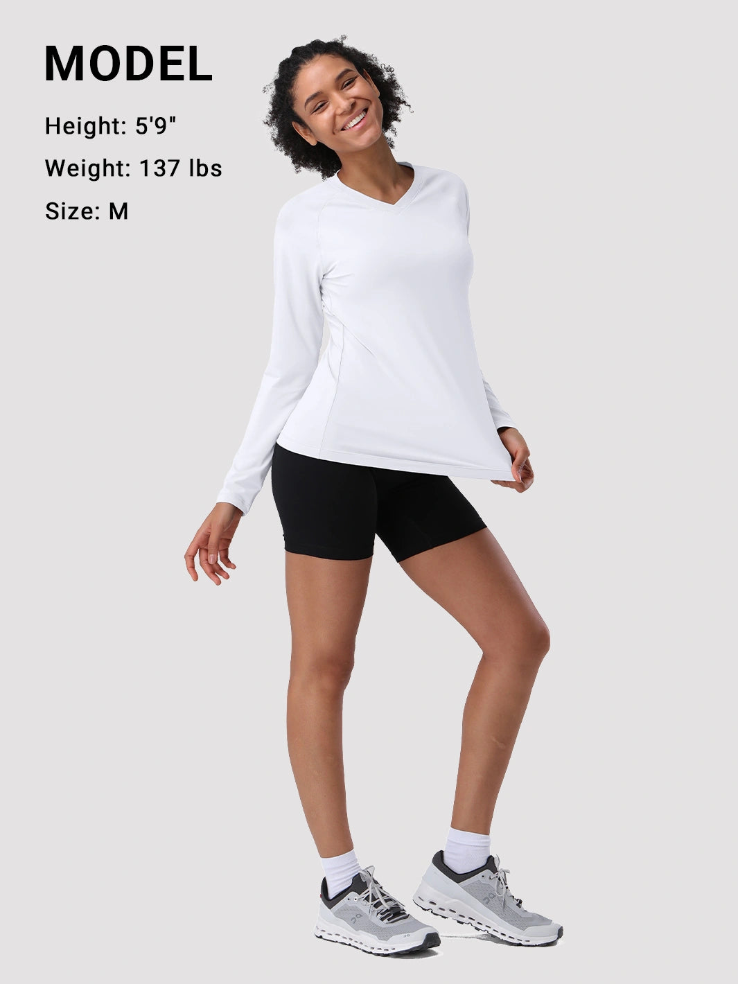 Damen UPF 50+ Schnelltrocknendes Langarmshirt