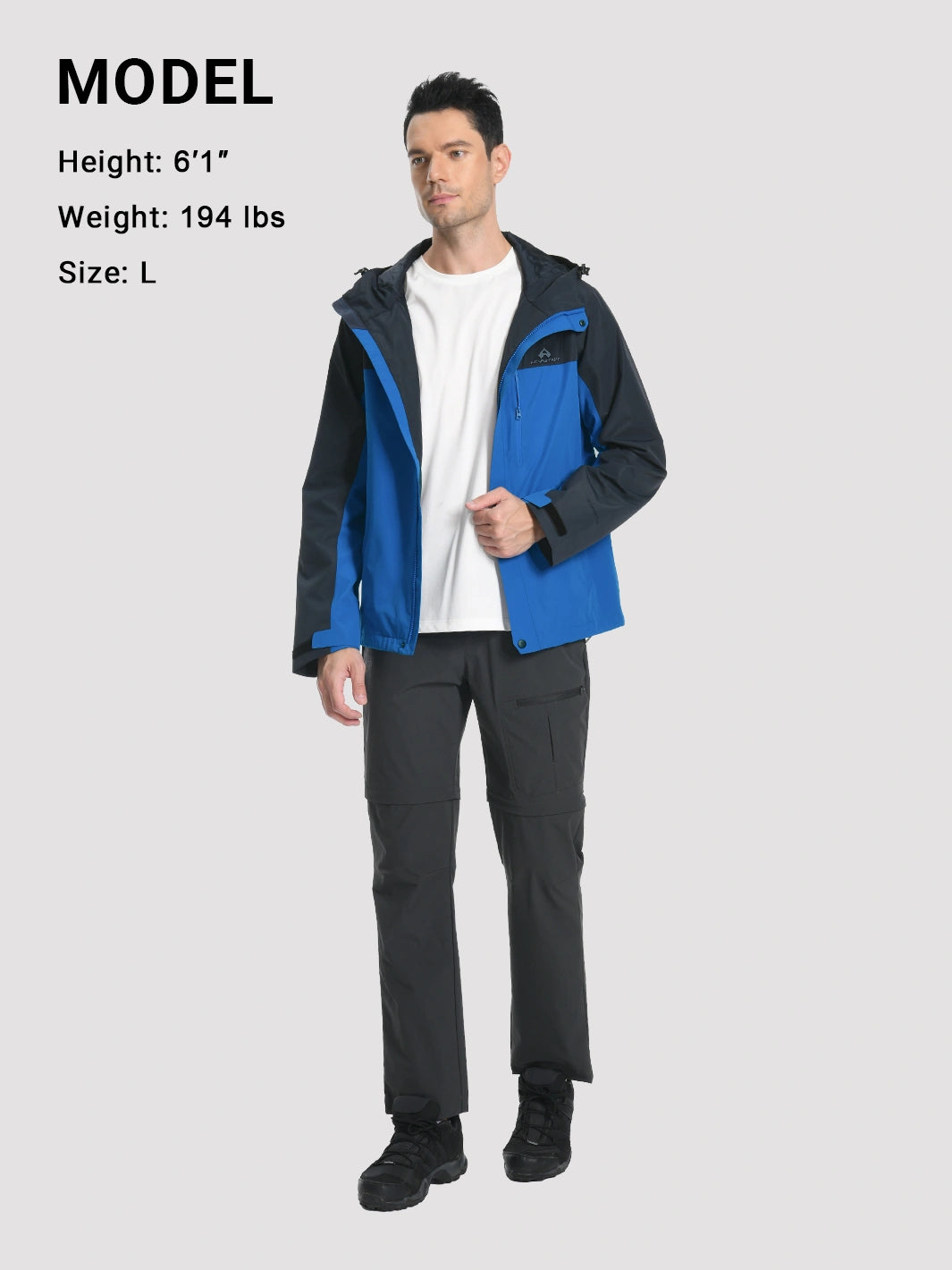 Veste de pluie imperméable et respirante pour hommes