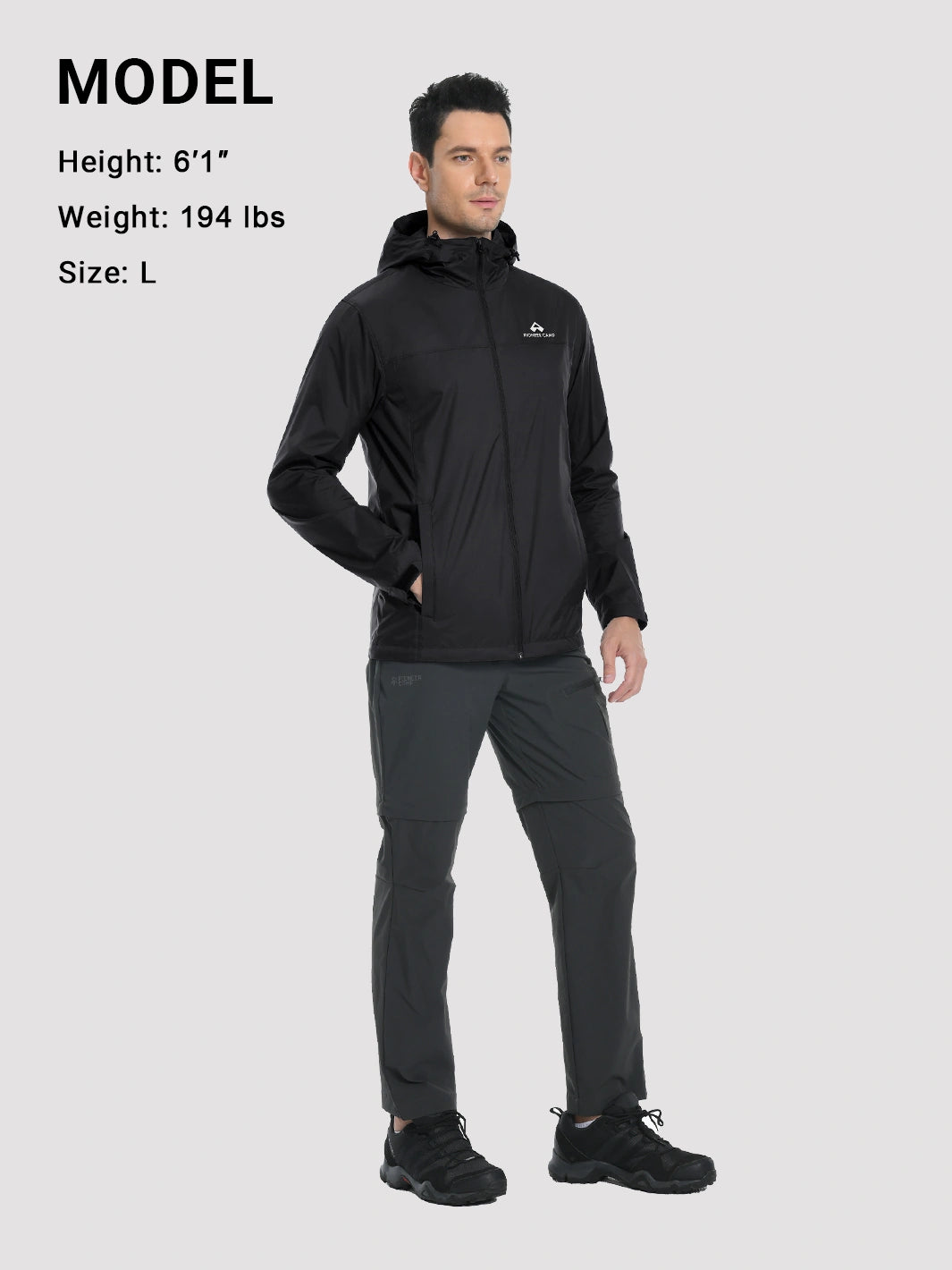 Men's Packable Lightweight Rain Jacket
