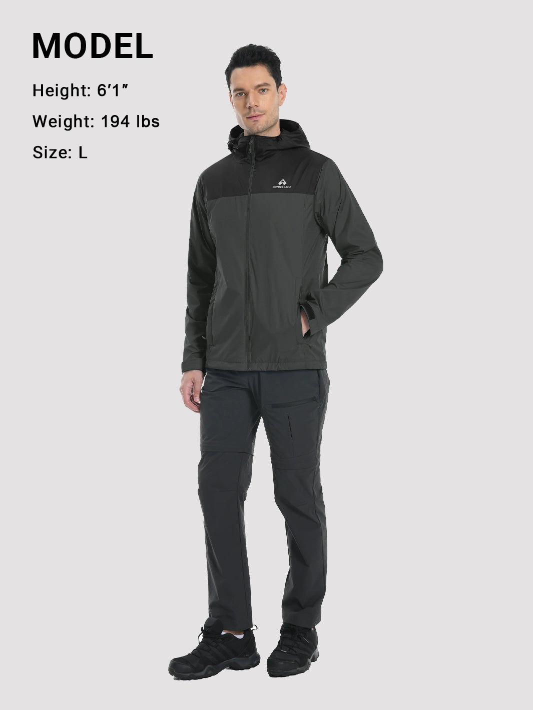 Men's Packable Lightweight Rain Jacket
