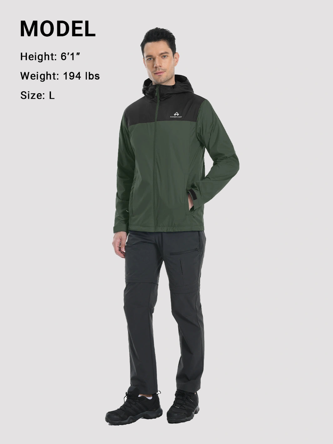 Men's Packable Lightweight Rain Jacket