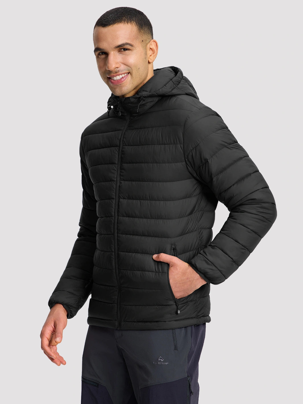 Men's Lightweight Packable Puffer Jacket PIONEER CAMP
