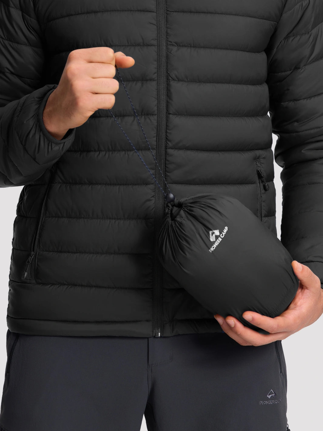 Men's Lightweight Packable Puffer Jacket PIONEER CAMP