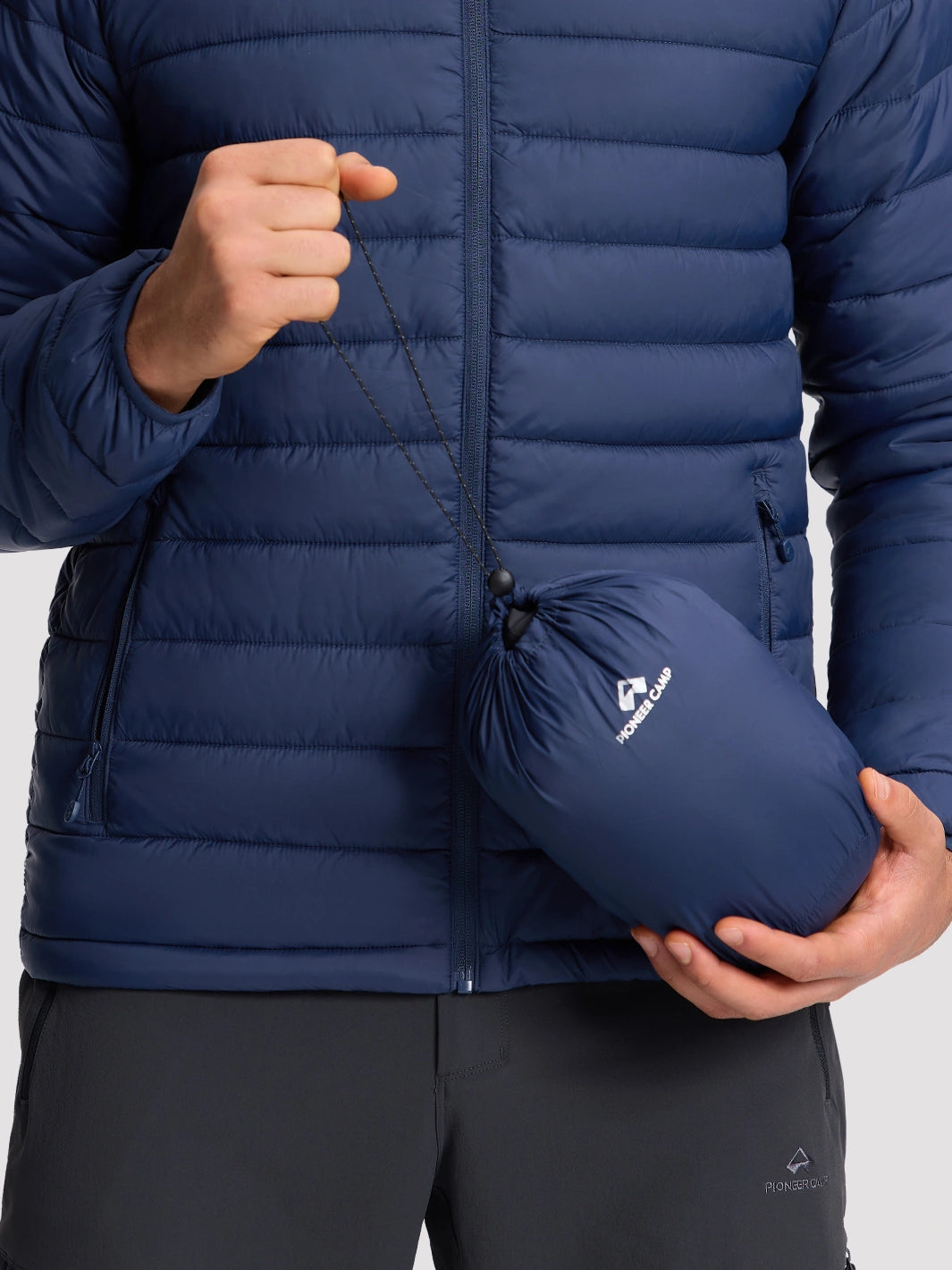 Men's Lightweight Packable Puffer Jacket PIONEER CAMP