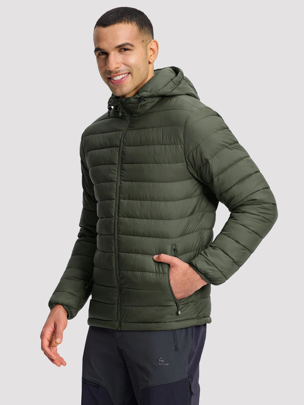 Men's Lightweight Packable Puffer Jacket PIONEER CAMP