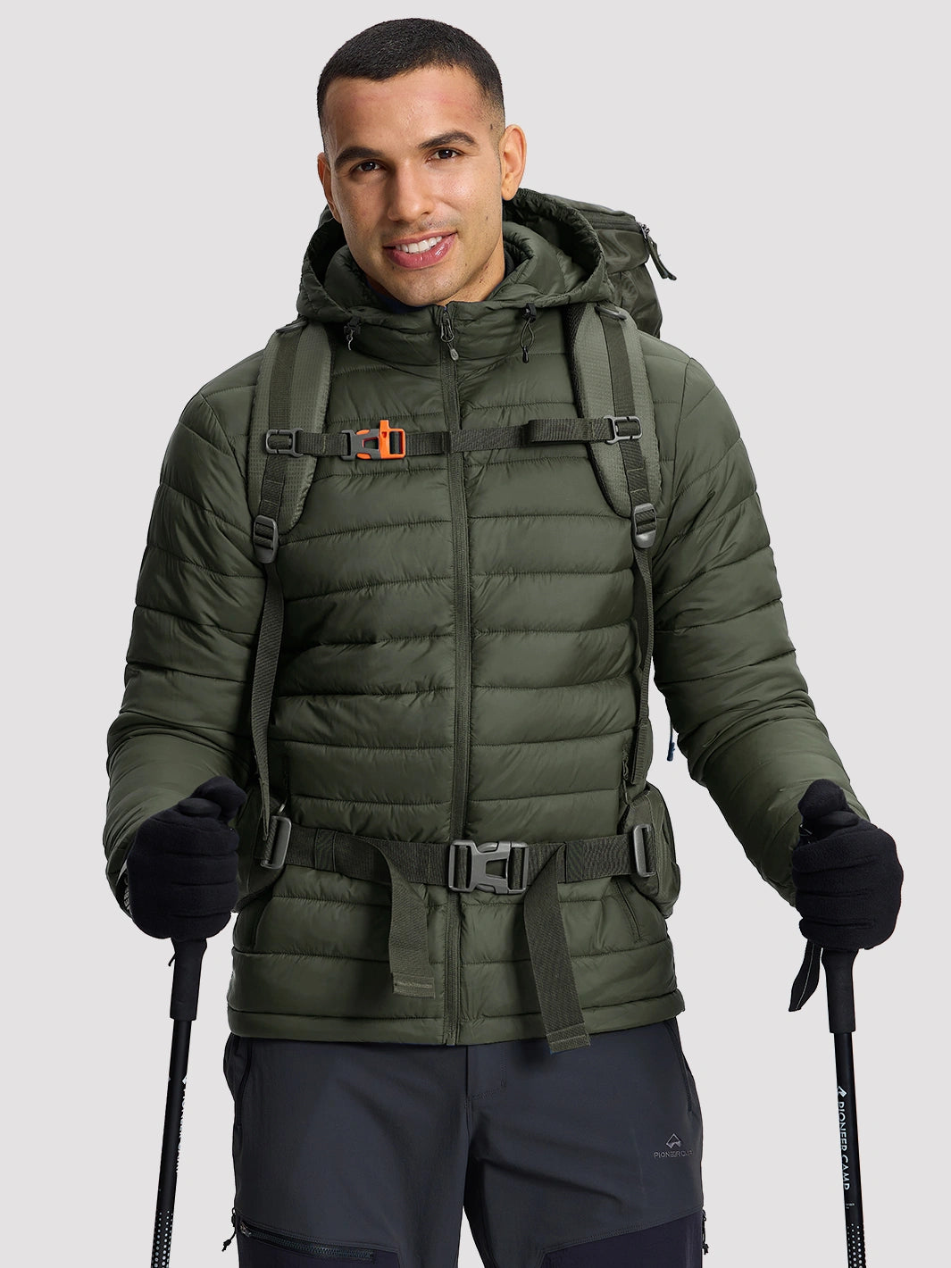 Men's Lightweight Packable Puffer Jacket PIONEER CAMP