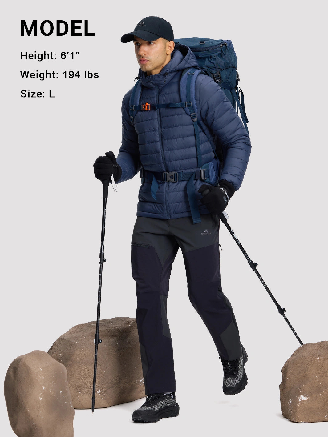 Men's Lightweight Packable Puffer Jacket PIONEER CAMP