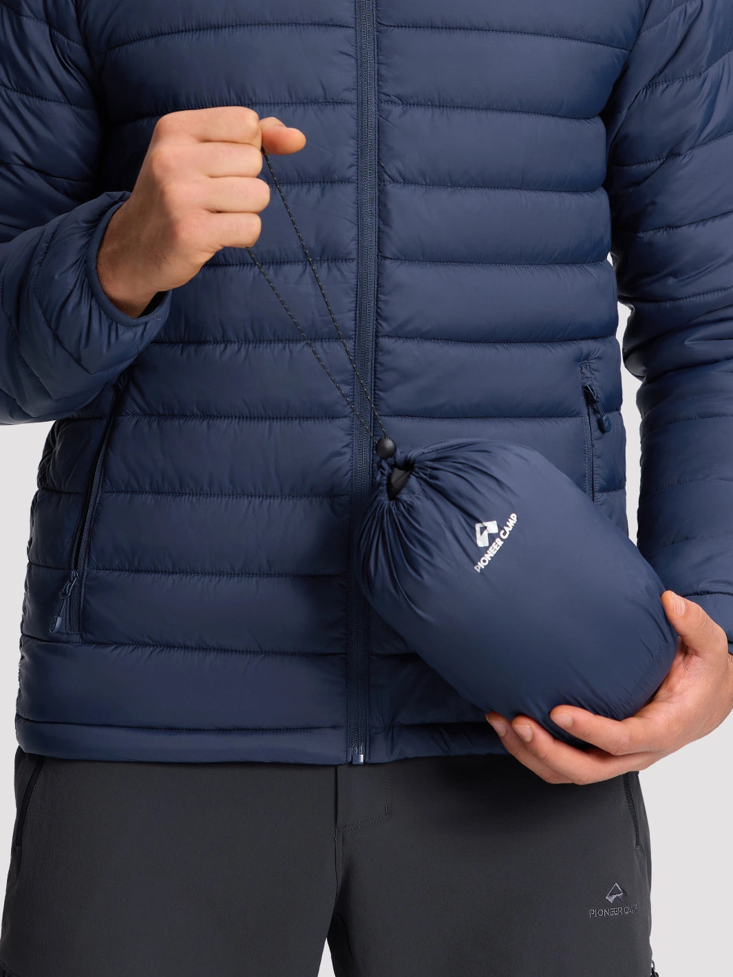 Men's Lightweight Packable Puffer Jacket PIONEER CAMP