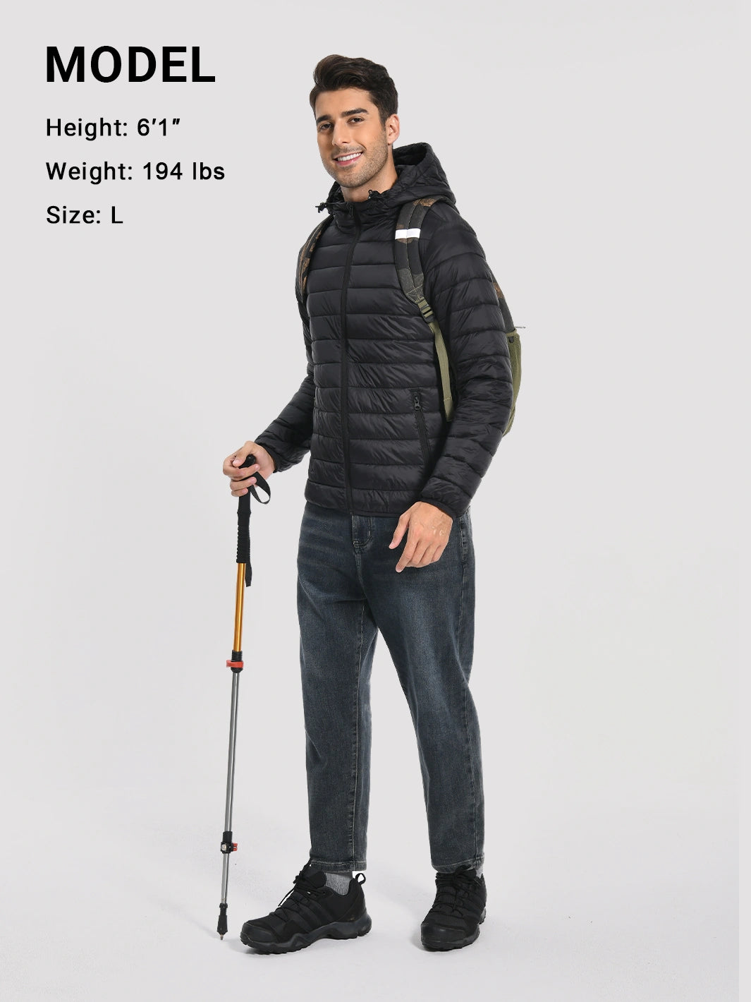 Men's Lightweight Packable Puffer Jacket