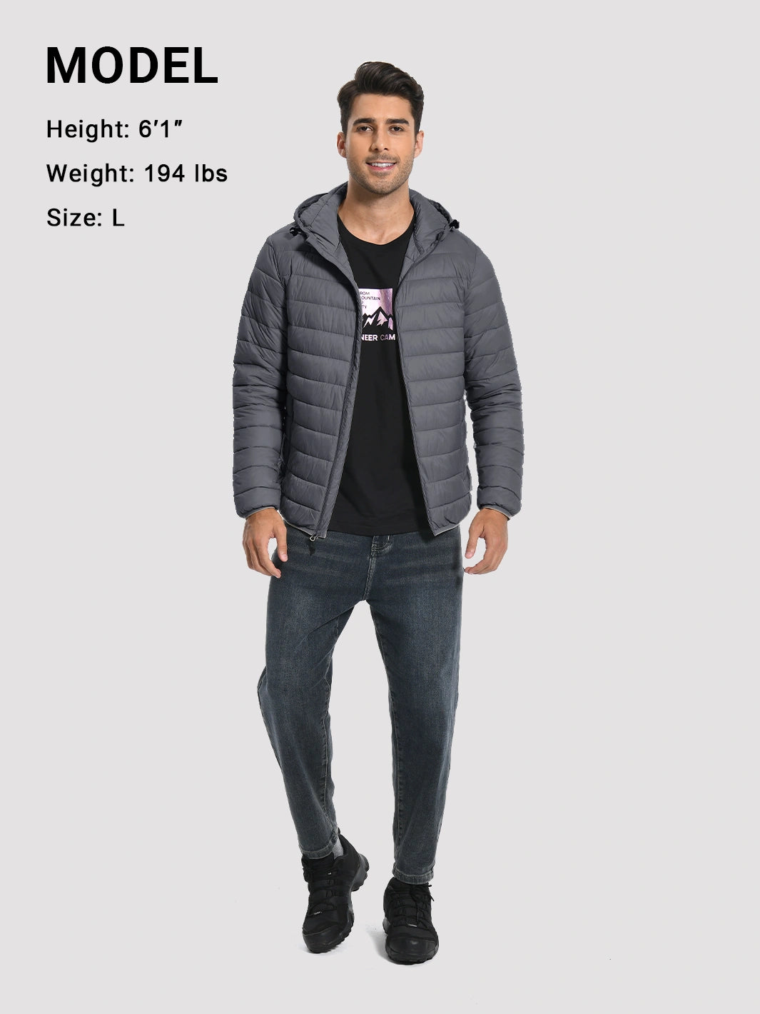 Men's Lightweight Packable Puffer Jacket