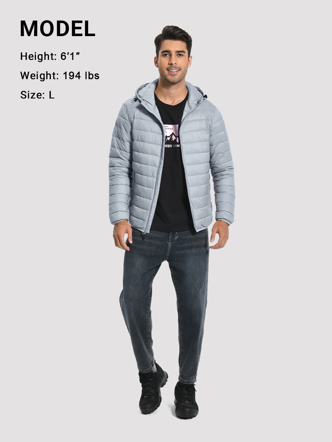 Men's Lightweight Packable Puffer Jacket