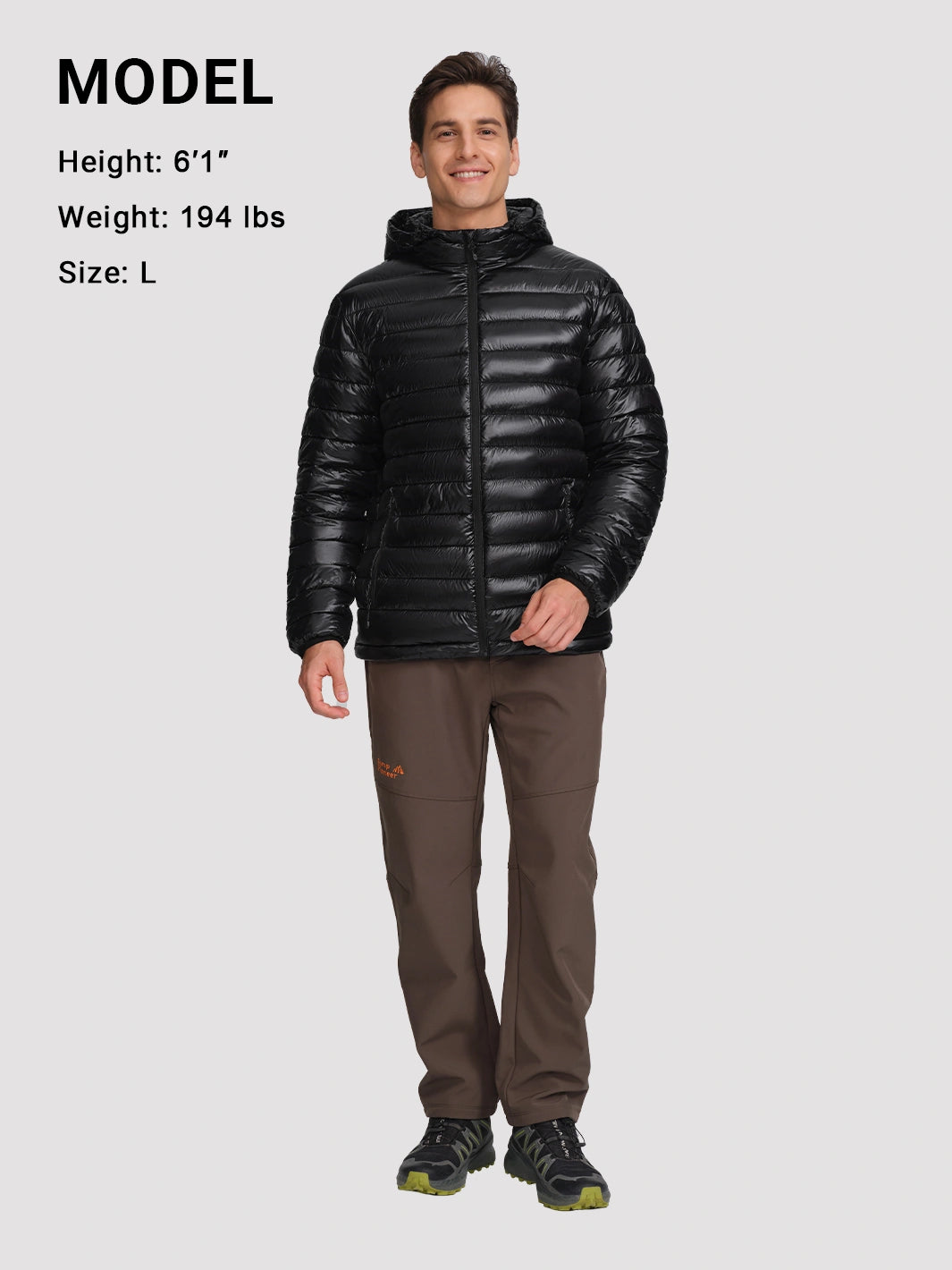 Men's Lightweight Packable Puffer Jacket PIONEER CAMP