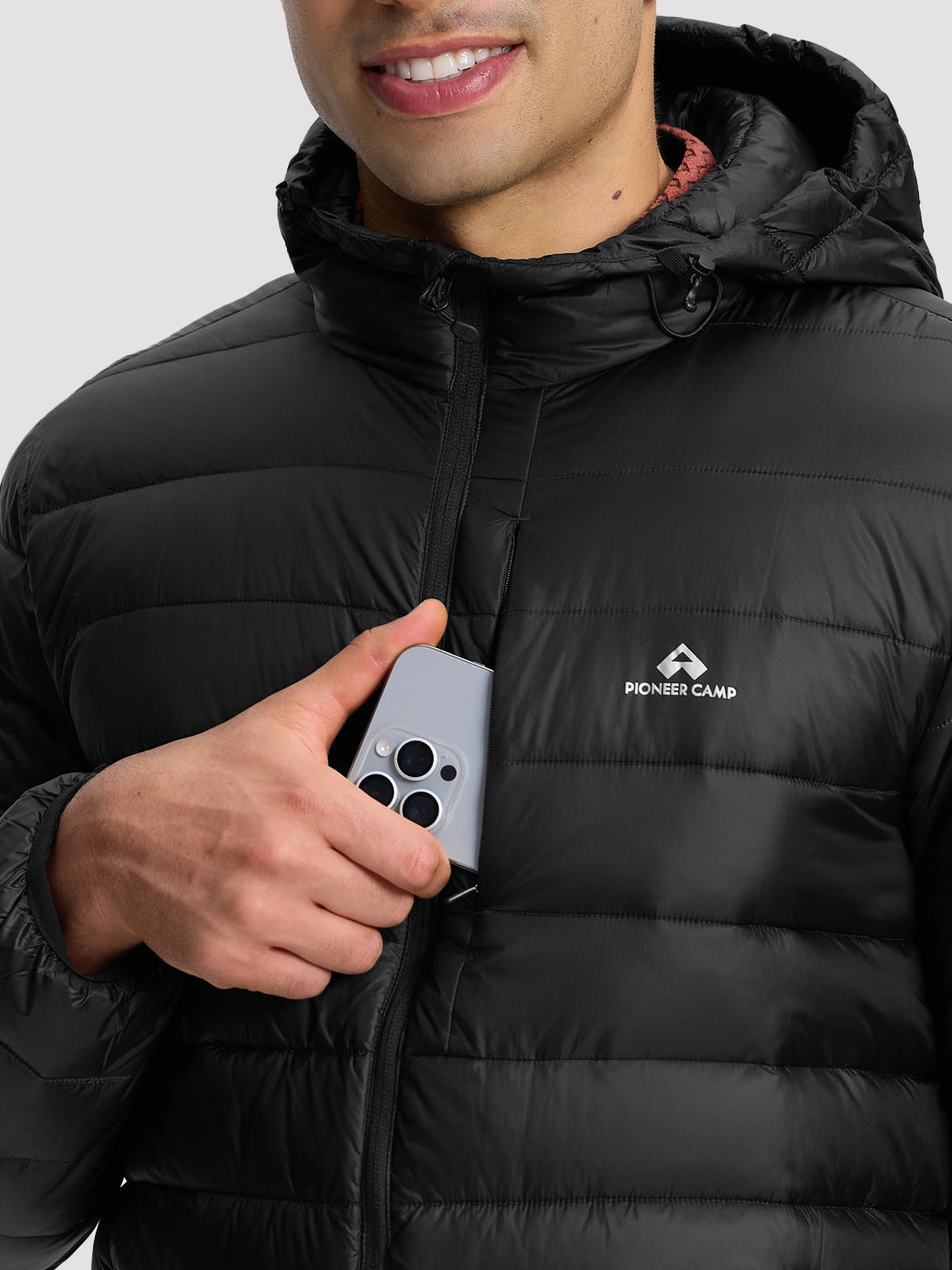 Men's Lightweight Packable Puffer Jacket PIONEER CAMP