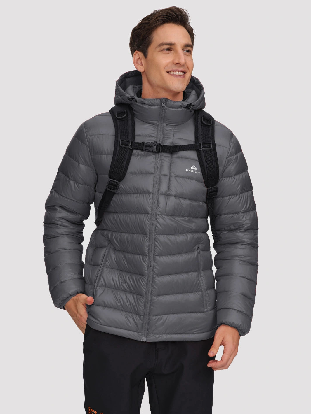 Men's Lightweight Packable Puffer Jacket with Chest Pocket PIONEER CAMP