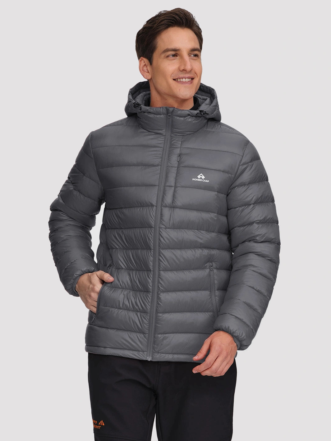 Men's Lightweight Packable Puffer Jacket with Chest Pocket PIONEER CAMP
