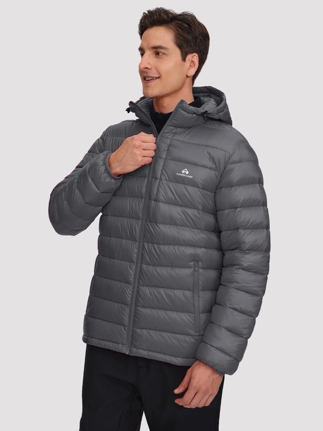 Men's Lightweight Packable Puffer Jacket with Chest Pocket PIONEER CAMP