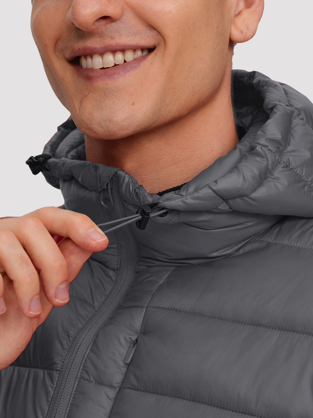 Men's Lightweight Packable Puffer Jacket with Chest Pocket