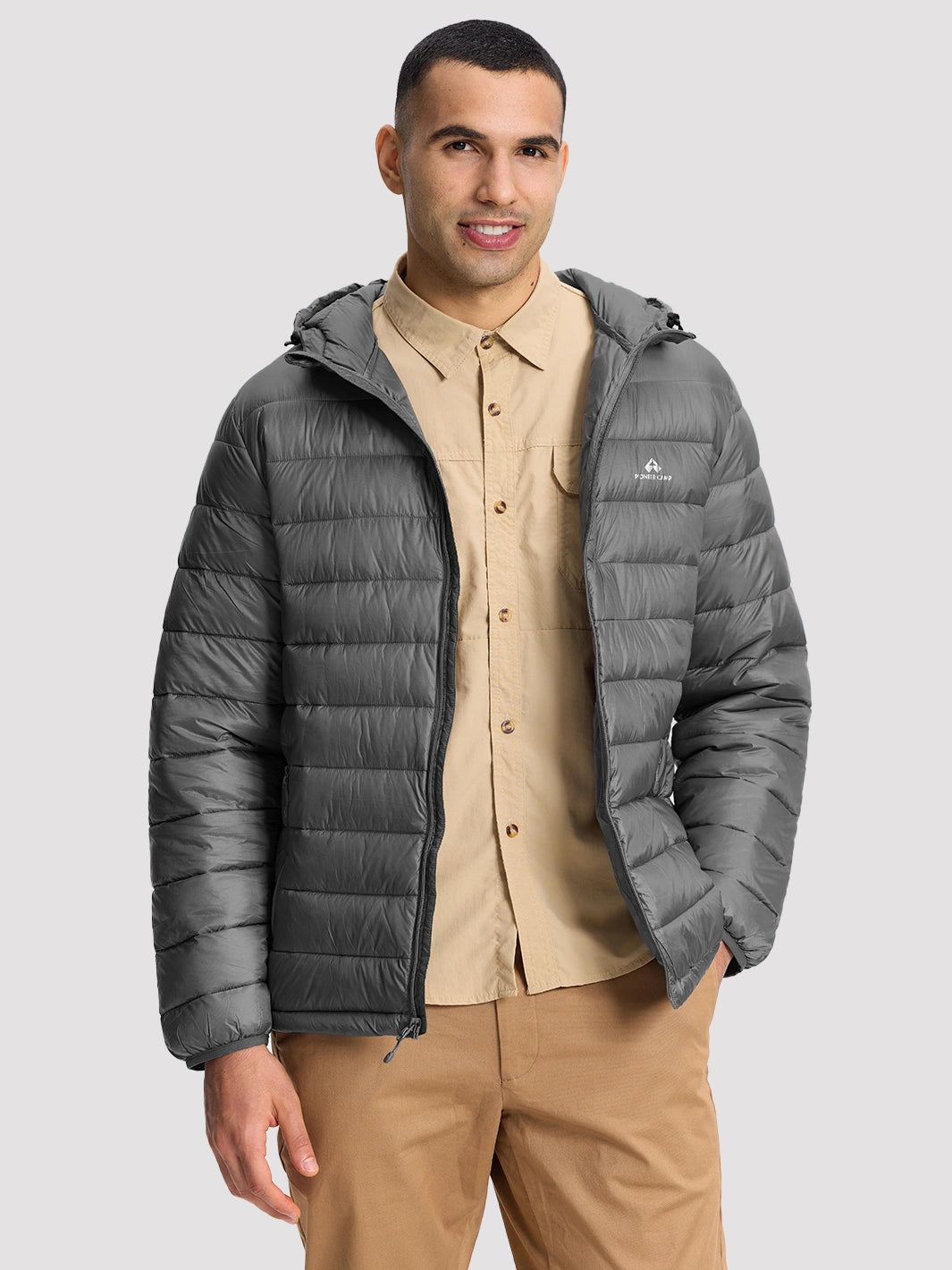 Men's Lightweight Packable Puffer Jacket PIONEER CAMP