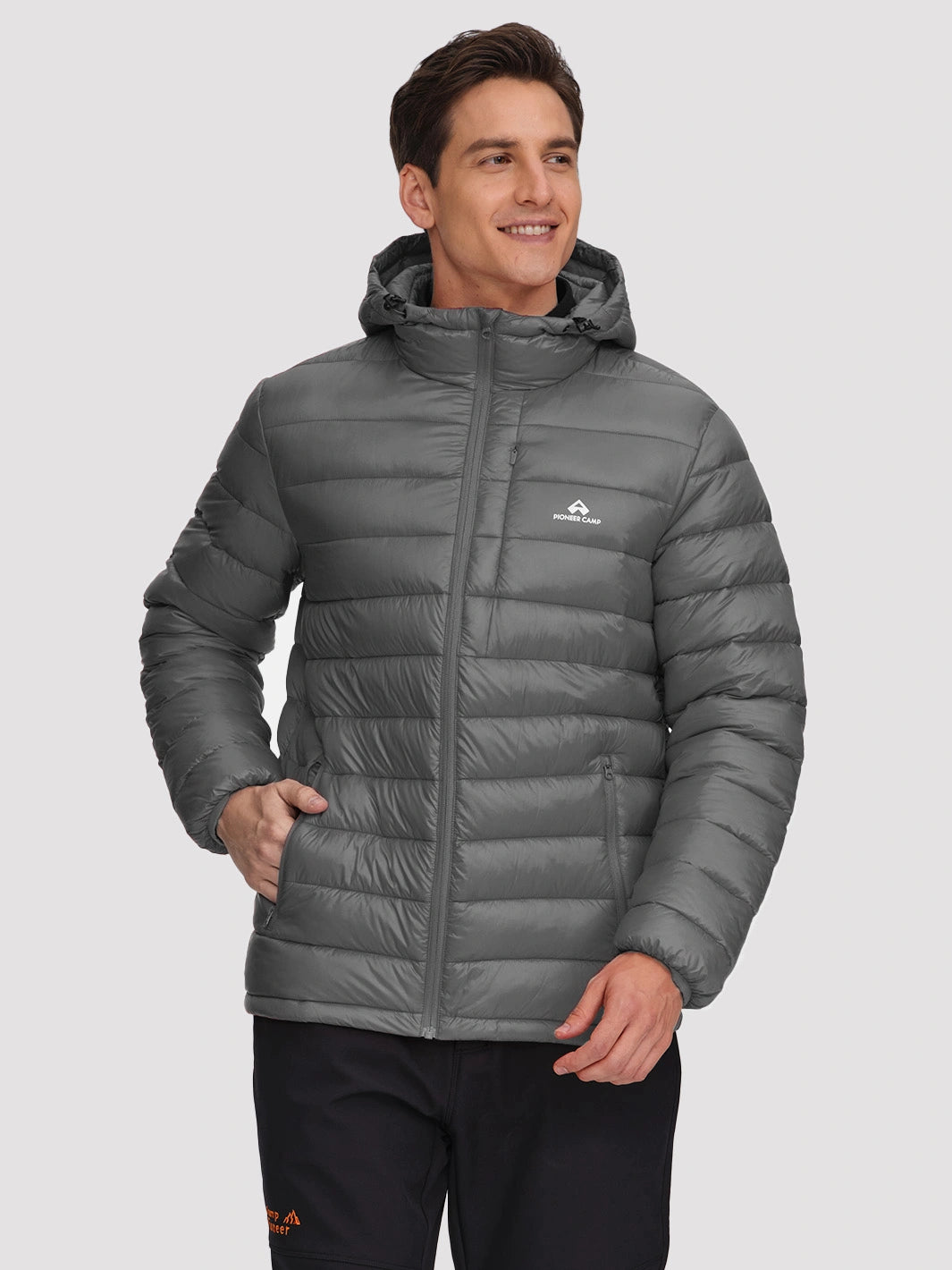 Men's Lightweight Packable Puffer Jacket with Chest Pocket PIONEER CAMP