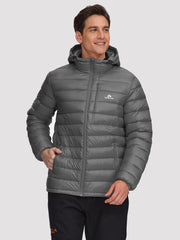 Men's Lightweight Packable Puffer Jacket with Chest Pocket