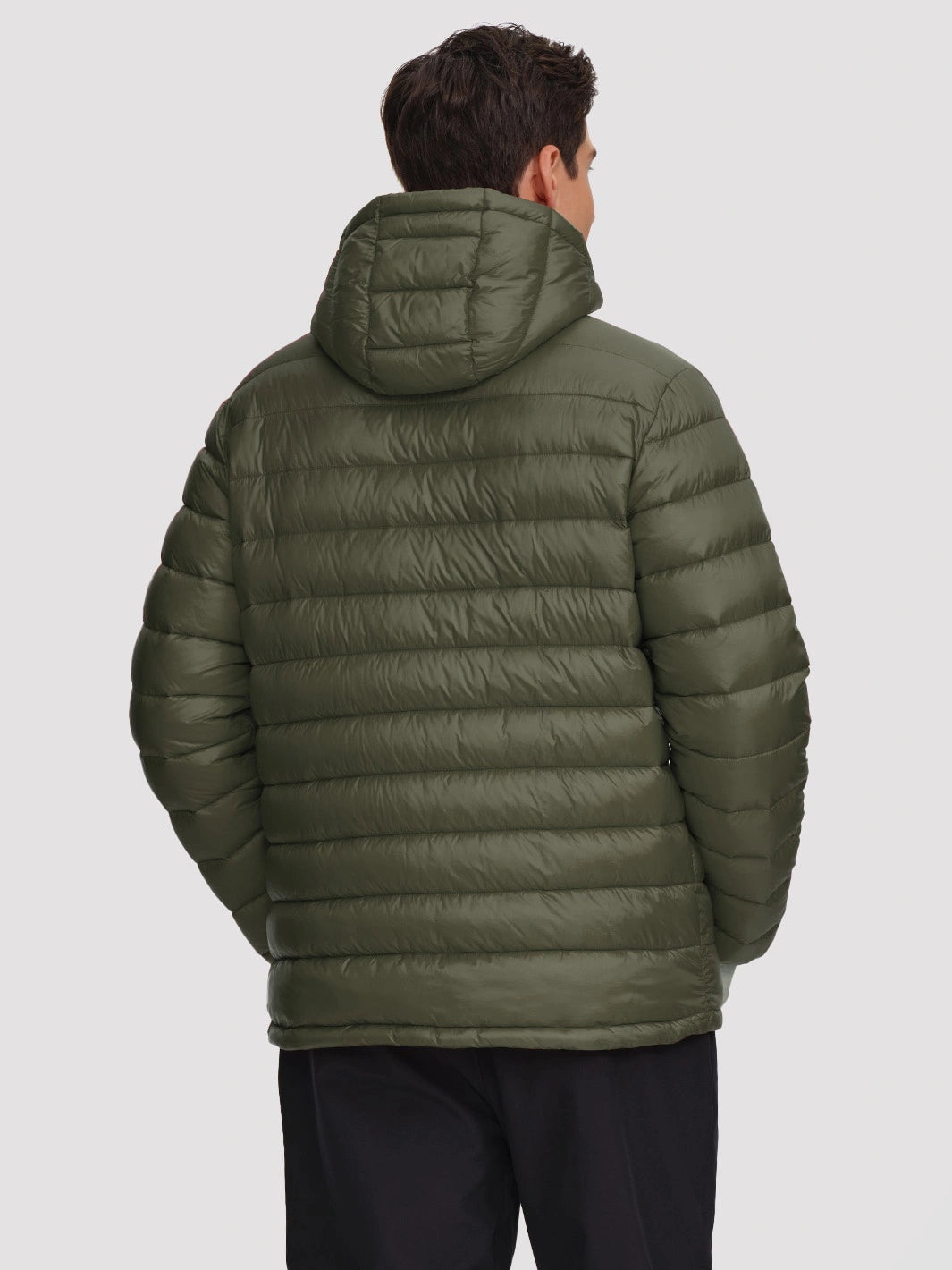 Men's Lightweight Packable Puffer Jacket with Chest Pocket