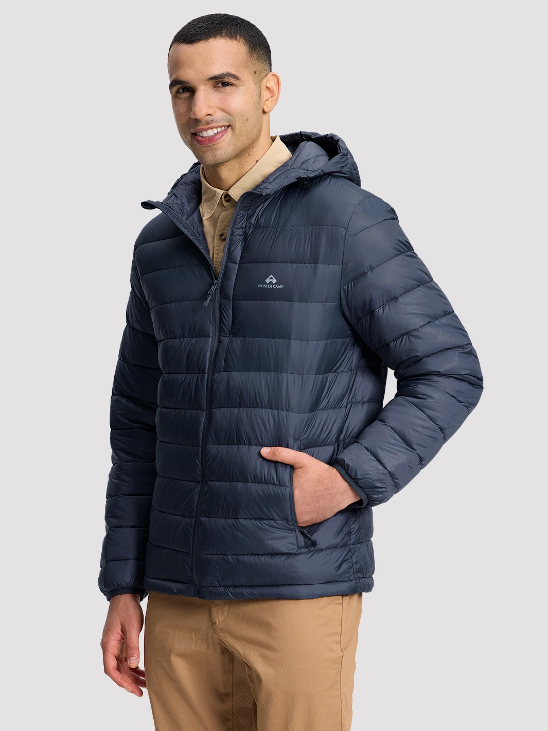 Men's Lightweight Packable Puffer Jacket PIONEER CAMP