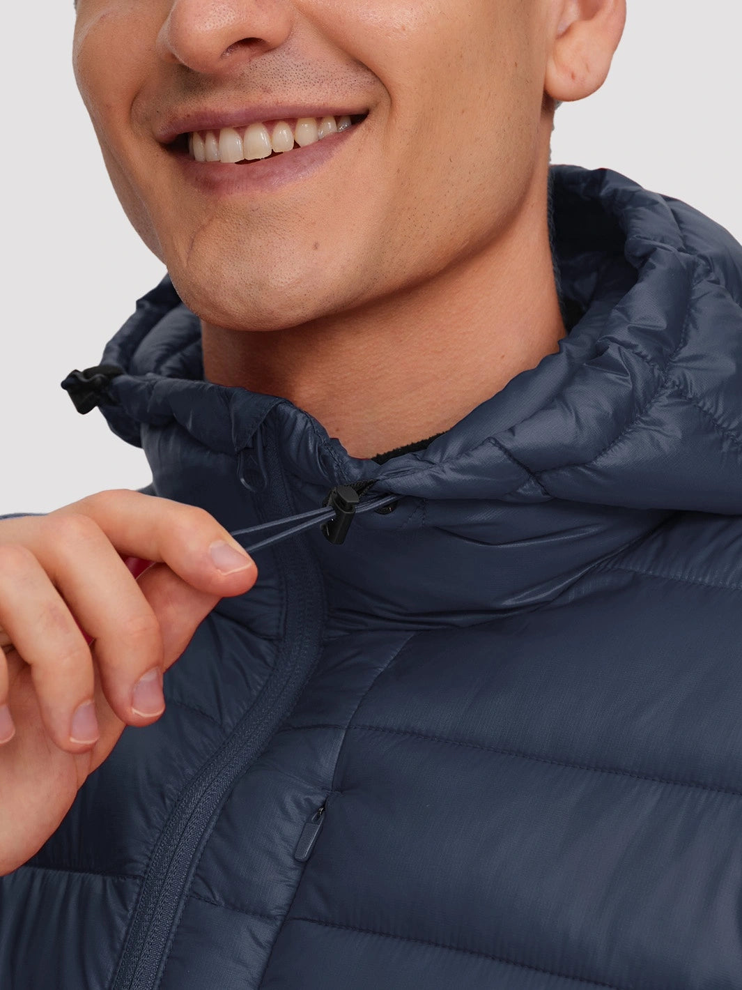 Men's Lightweight Packable Puffer Jacket with Chest Pocket