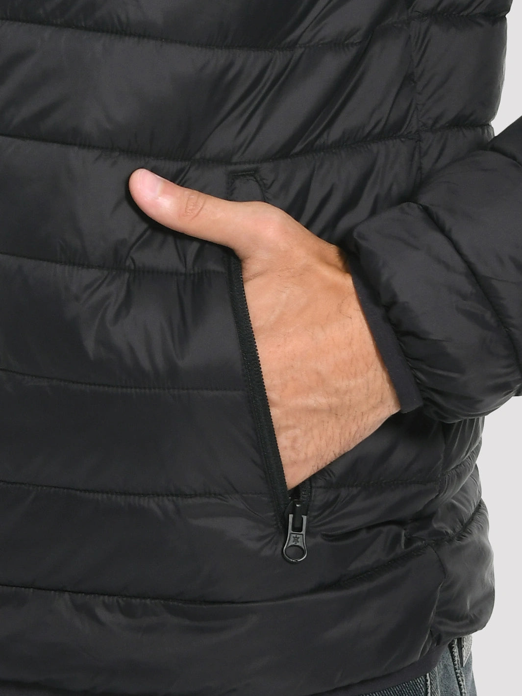 Men's Lightweight Packable Puffer Jacket with Chest Pocket