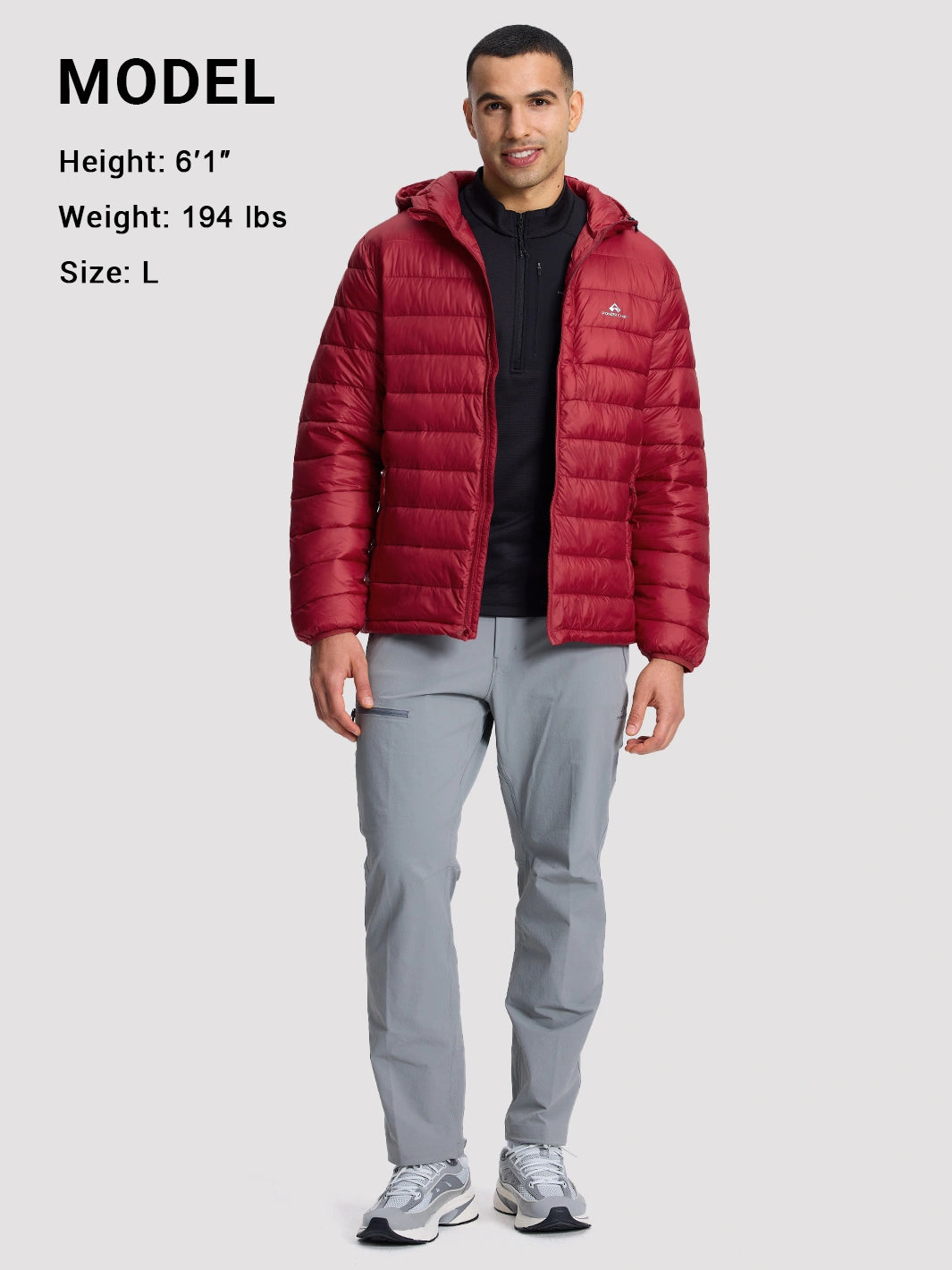 Men's Lightweight Packable Puffer Jacket PIONEER CAMP