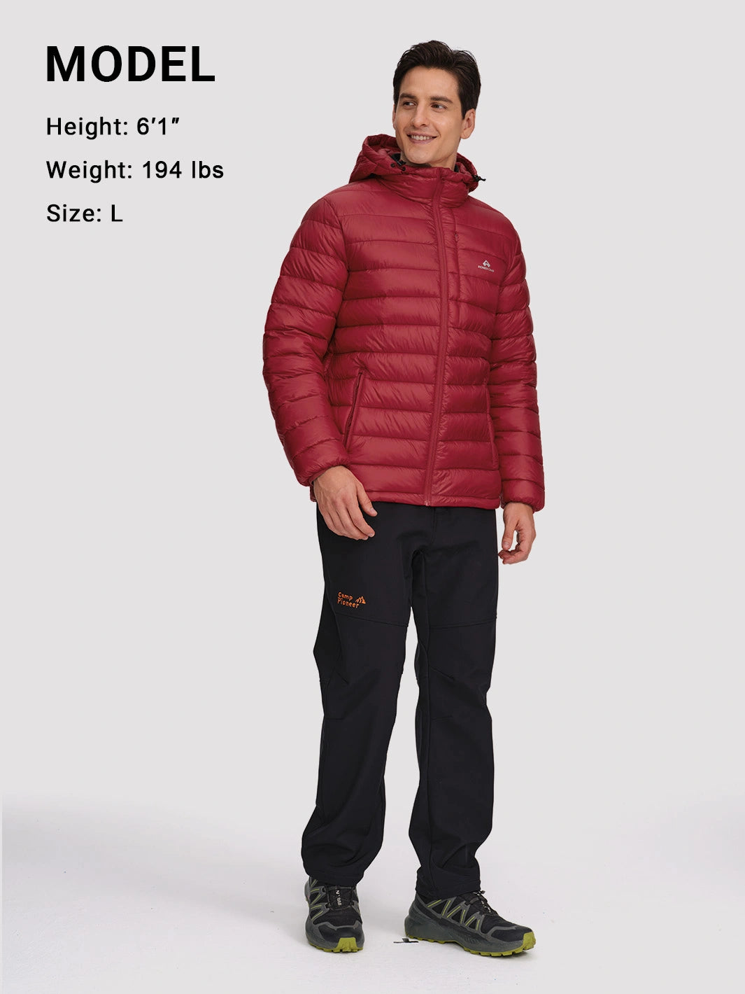 Men's Lightweight Packable Puffer Jacket with Chest Pocket