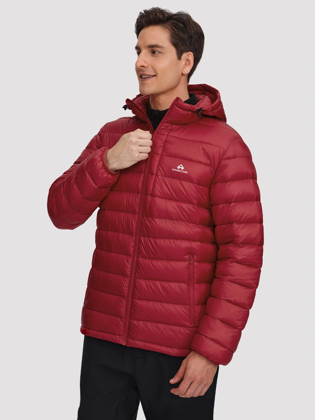 Men's Lightweight Packable Puffer Jacket with Chest Pocket