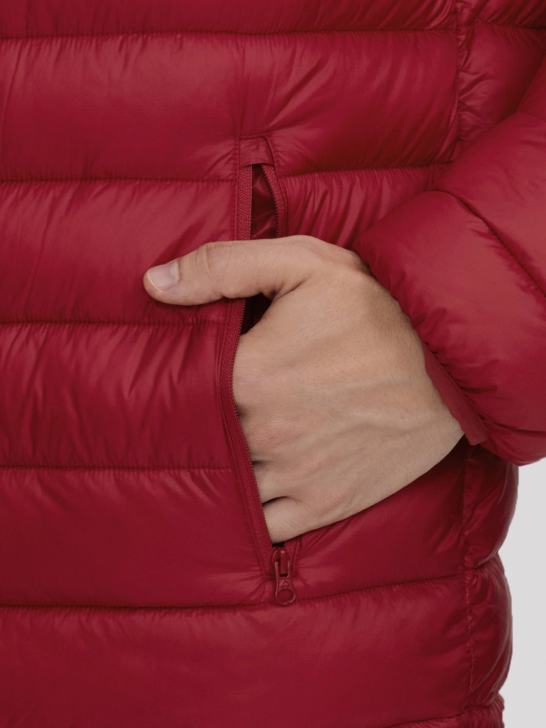 Men's Lightweight Packable Puffer Jacket with Chest Pocket