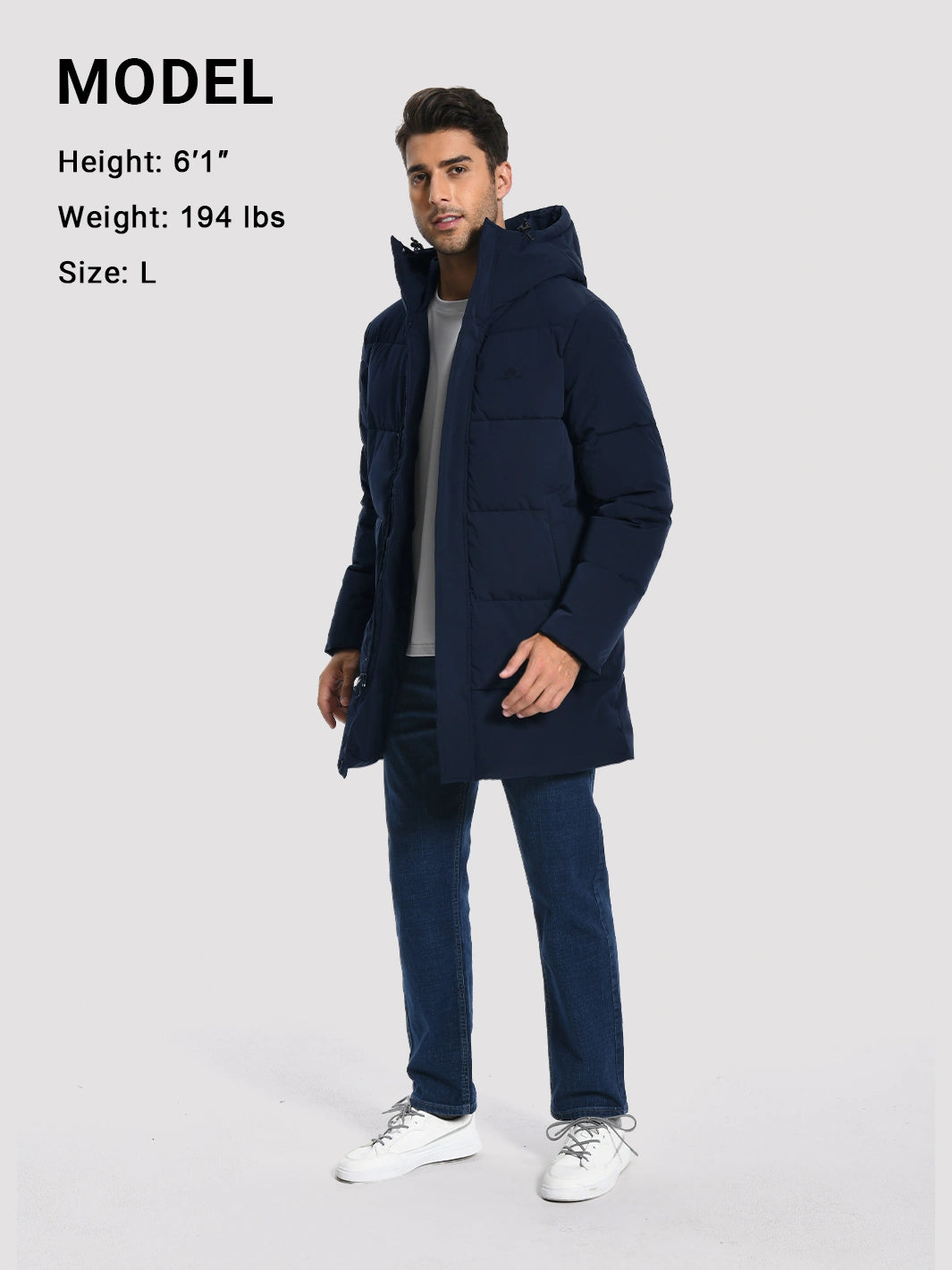 Men's Hooded Waterproof Winter Parka