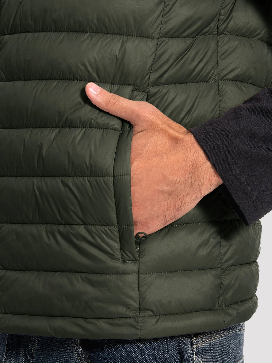 Men's Lightweight Packable Puffer Vest with 4 Pockets