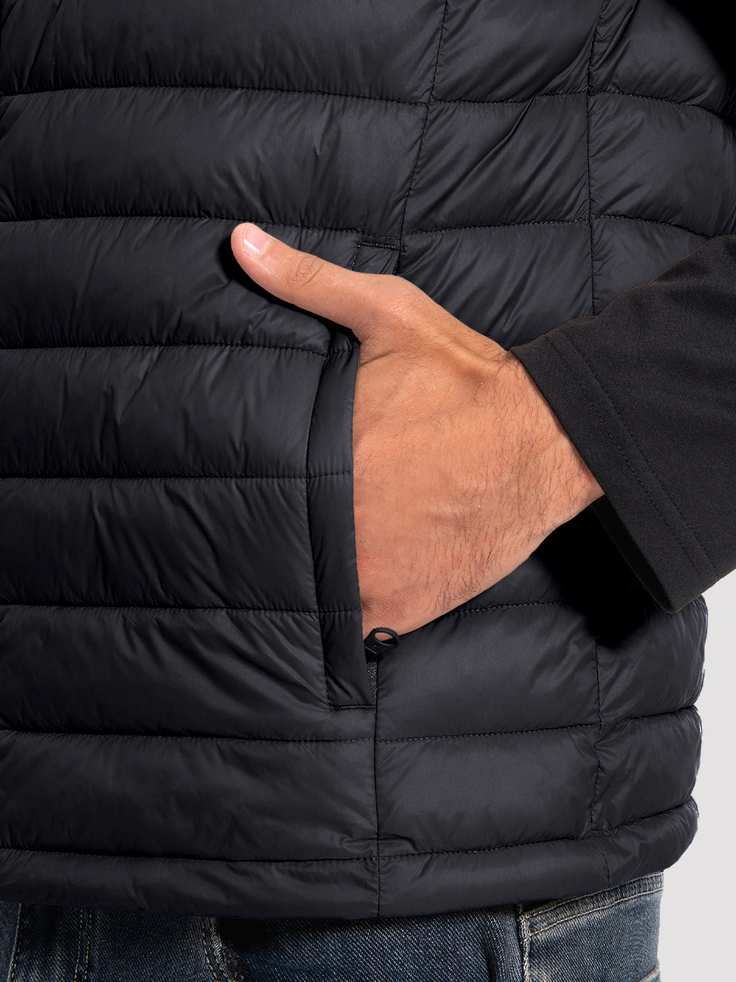 Men's Lightweight Packable Puffer Vest with 4 Pockets