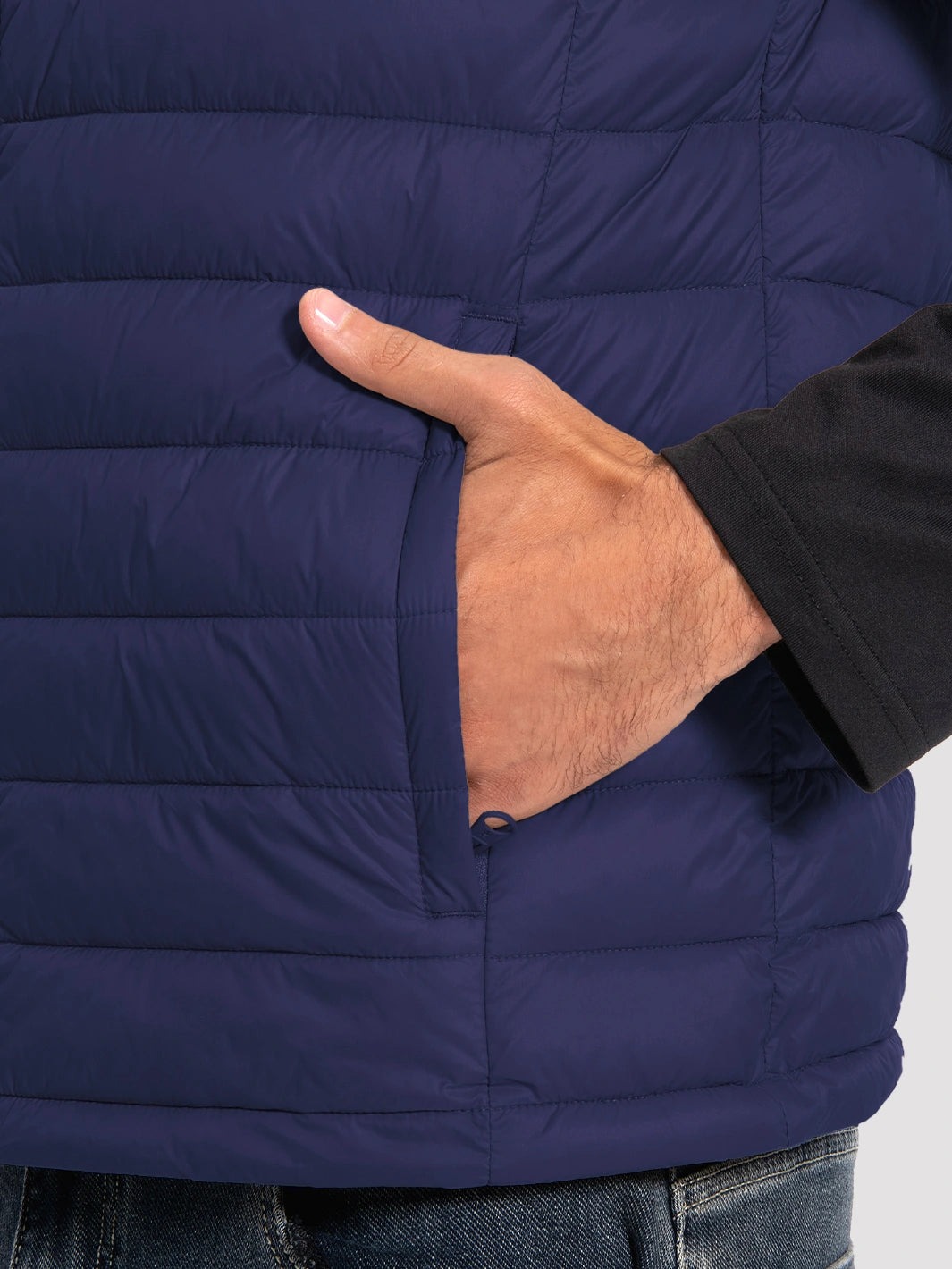 Men's Lightweight Packable Puffer Vest with 4 Pockets