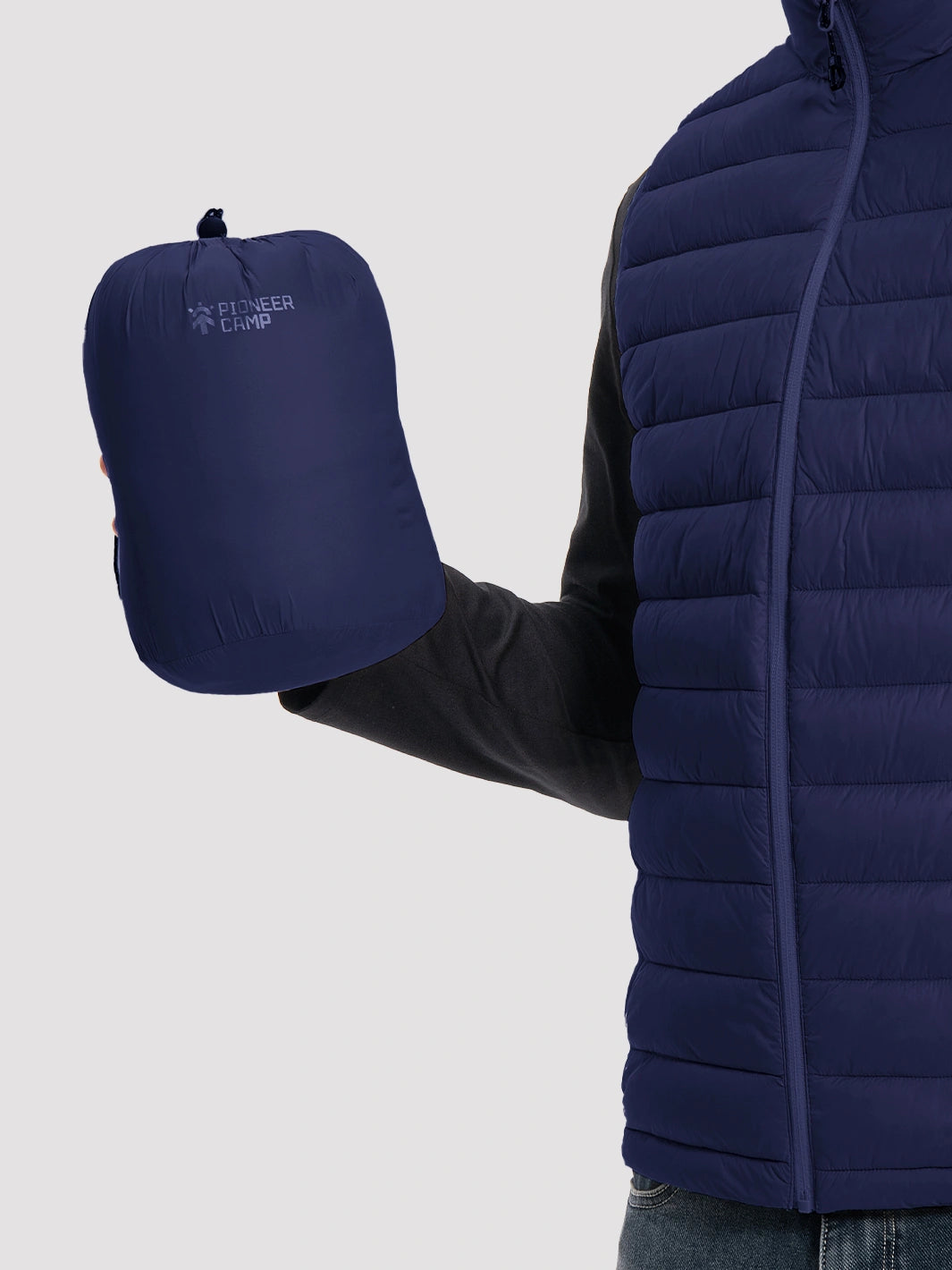 Men's Lightweight Packable Puffer Vest with 4 Pockets