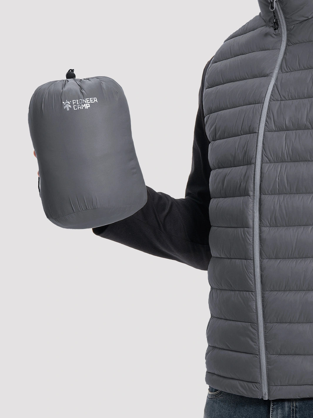 Men's Lightweight Packable Puffer Vest with 4 Pockets